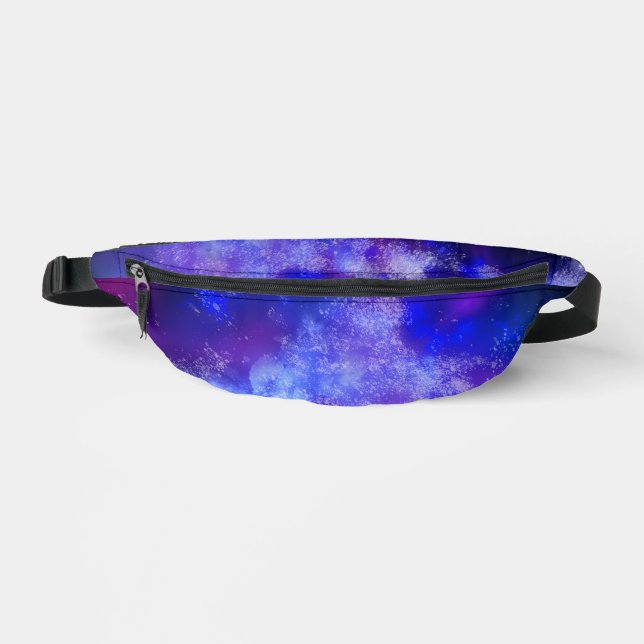Blue sapphire night sky  bum bags (Front)