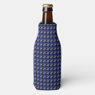 Blue Sapphire Pattern Design Bottle Cooler