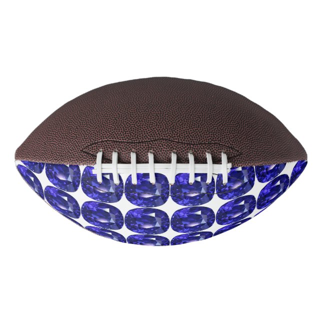 Blue Sapphire Pattern Design Football (Front)