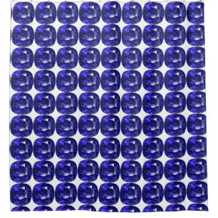 Blue Sapphire Shower Curtain