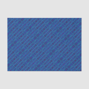 Blue sapphire weave, seamless geometric pattern tissue paper