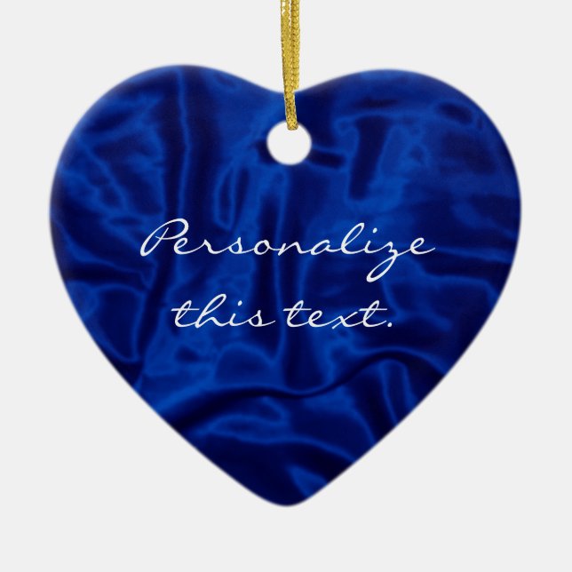 Blue Satin-Christmas Ornament (Front)