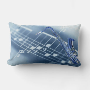 Blue Saxophone American MoJo Pillows