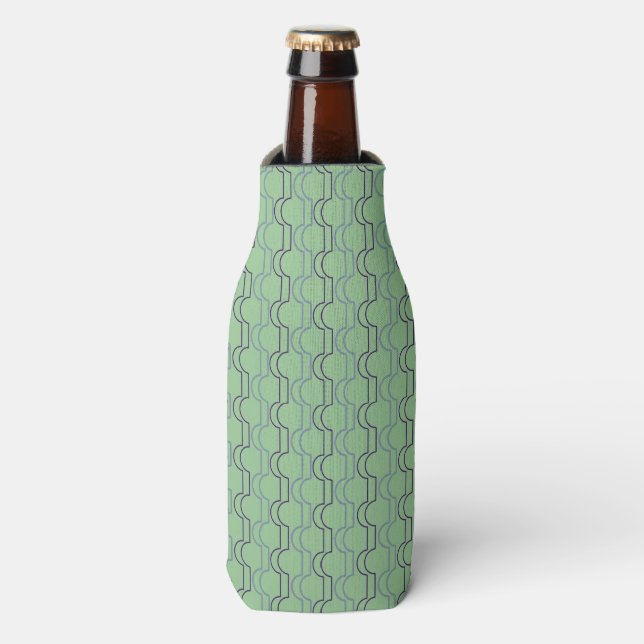Blue Scallops Bottle Cooler (Bottle Front)