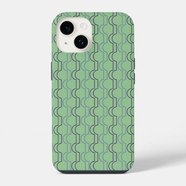 Blue Scallops iPhone Case (Back)