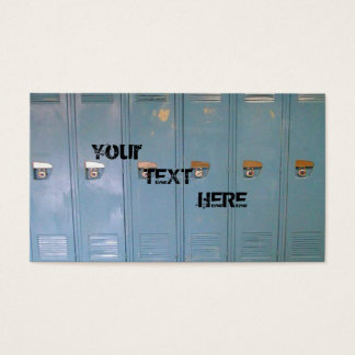 blue school lockers