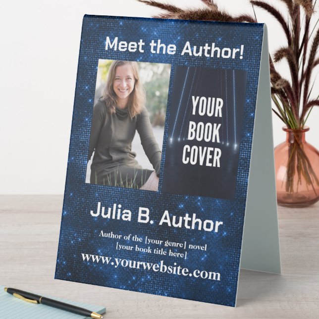 Blue Sci-Fi Author Event Book Launch  (In SItu (Table))