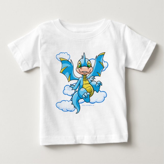 Blue Scorchio with his head in the clouds Baby T-Shirt (Front)