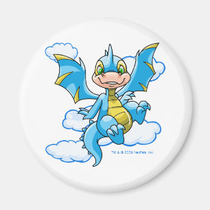 Blue Scorchio with his head in the clouds Magnet