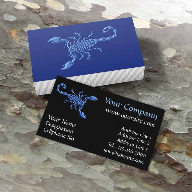 Blue Scorpion Business Card (Creator Uploaded)