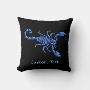 Blue Scorpion Cushion
