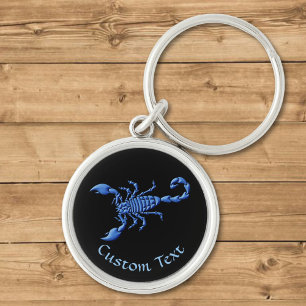 Blue Scorpion Key Ring