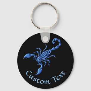 Blue Scorpion Keychain