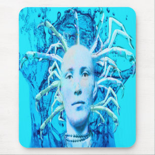 Blue Scorpion Mouse Pad