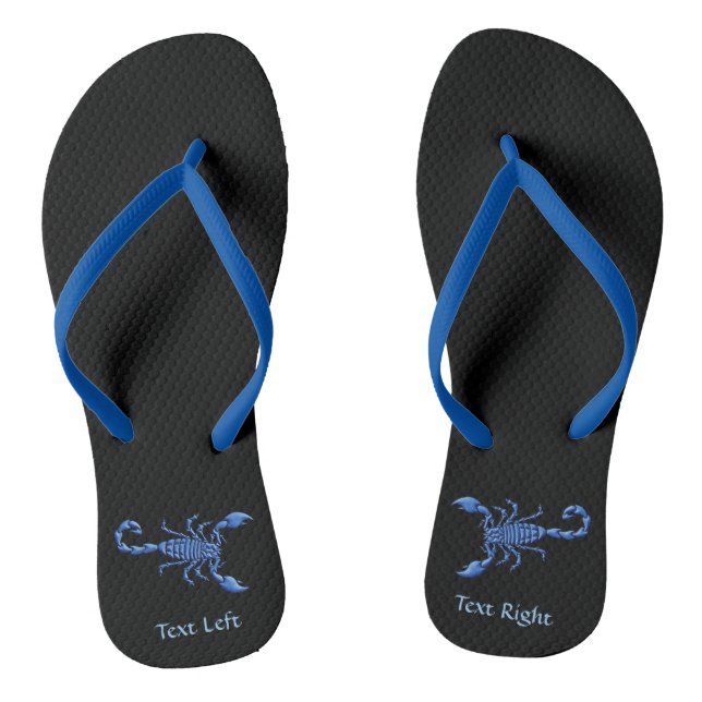 Blue Scorpion Thongs (Footbed)