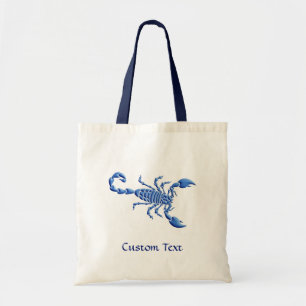 Blue Scorpion Tote Bag