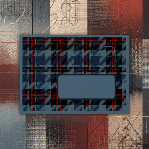 blue scottish country wedding envelope