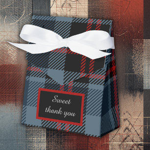 blue scottish country wedding favour box