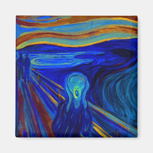 Blue Scream Magnet (Front)