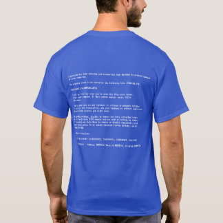 Blue Screen of Death - Back Design T-Shirt