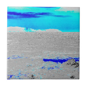 blue sea ceramic tile