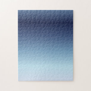 Blue Sea Gradient Minimal Difficult Jigsaw Puzzle