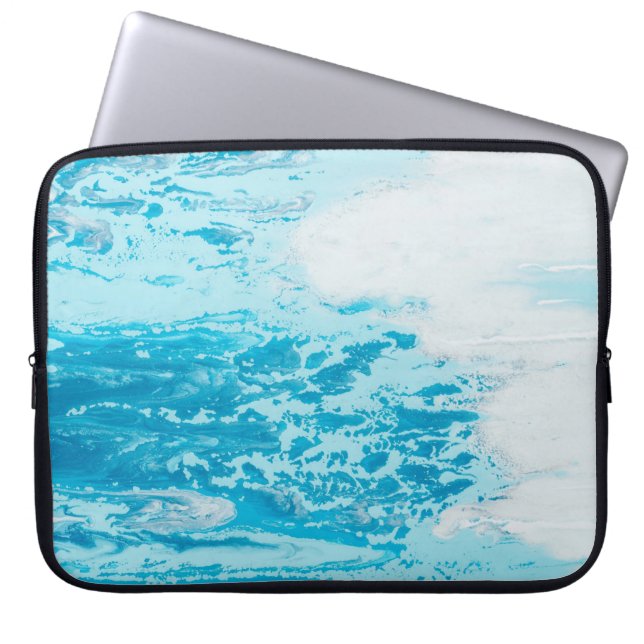Blue sea laptop sleeve (Front)