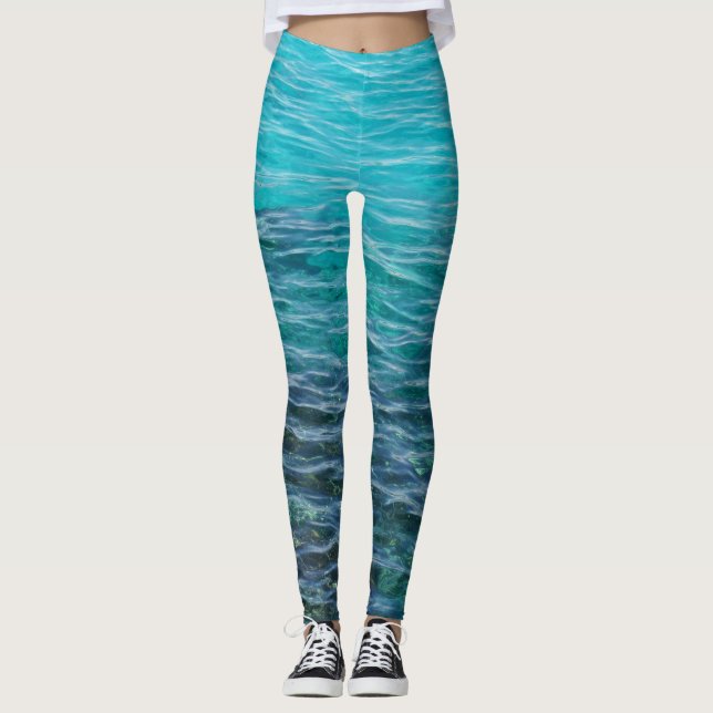 blue sea leggings (Front)