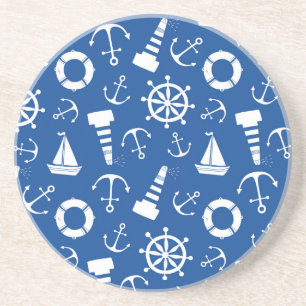 Blue Sea Pattern Coaster