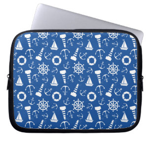 Blue Sea Pattern Laptop Sleeve