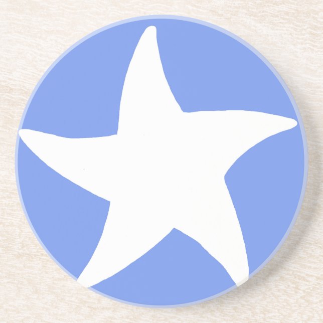 Blue Sea Star Coaster (Front)