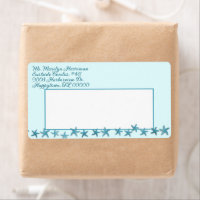 Blue Sea Stars Custom Shipping Labels