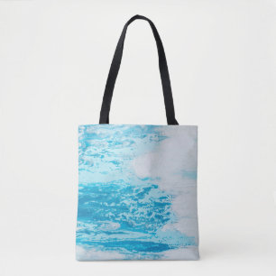 Blue sea tote bag