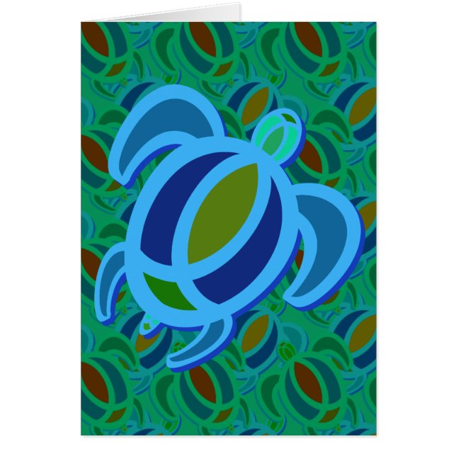 Blue Sea Turtle Cards (Front)