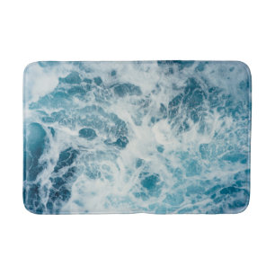 Blue Sea Water Bath Mat