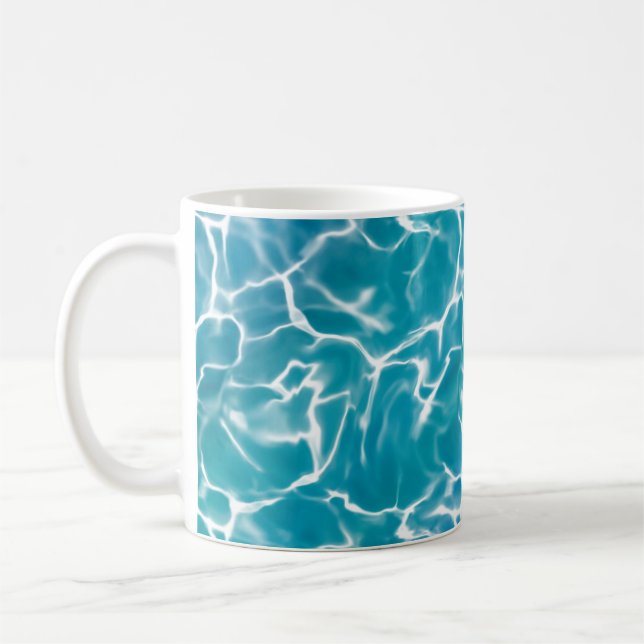 Blue Sea Water Coffee Mug (Left)