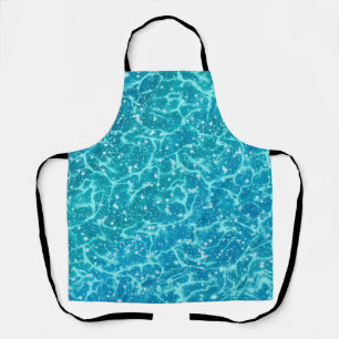 Blue Sea Water with Sparkles* Apron