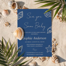 Blue Sea You Soon Baby Shower