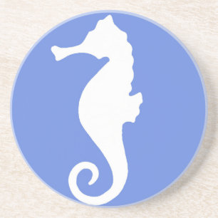 Blue Seahorse Coaster
