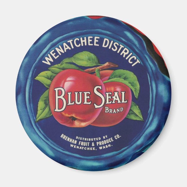blue seal apples magnet (Front)