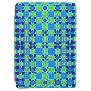 Blue seamless mandala style motifs pattern iPad air cover