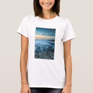 Blue seascape at sunset, California T-Shirt