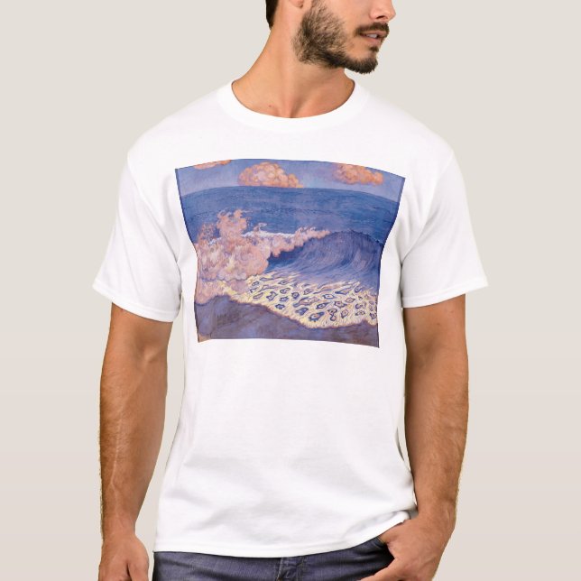Blue seascape, Wave Effect, c.1893 T-Shirt (Front)