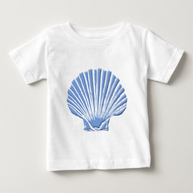 Blue Seashell Baby T-Shirt (Front)