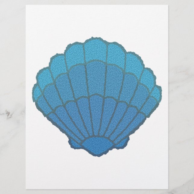 Blue Seashell Mosaic (Front)