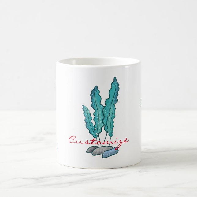 Blue Seaweed Algae Thunder_Cove Coffee Mug (Center)