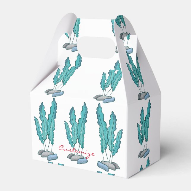Blue Seaweed Algae Thunder_Cove Favour Box (Front Side)