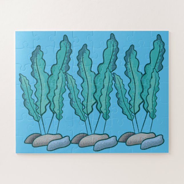 Blue Seaweed Algae Thunder_Cove Jigsaw Puzzle (Horizontal)