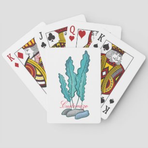 Blue Seaweed Algae Thunder_Cove Playing Cards