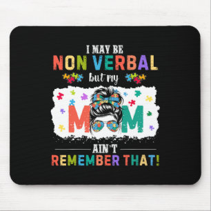 Blue See The Able Not The Label Autism T Rex Truck Mouse Pad
